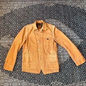 Diesel Men's Deep Orange/Tan Canvas Jacket